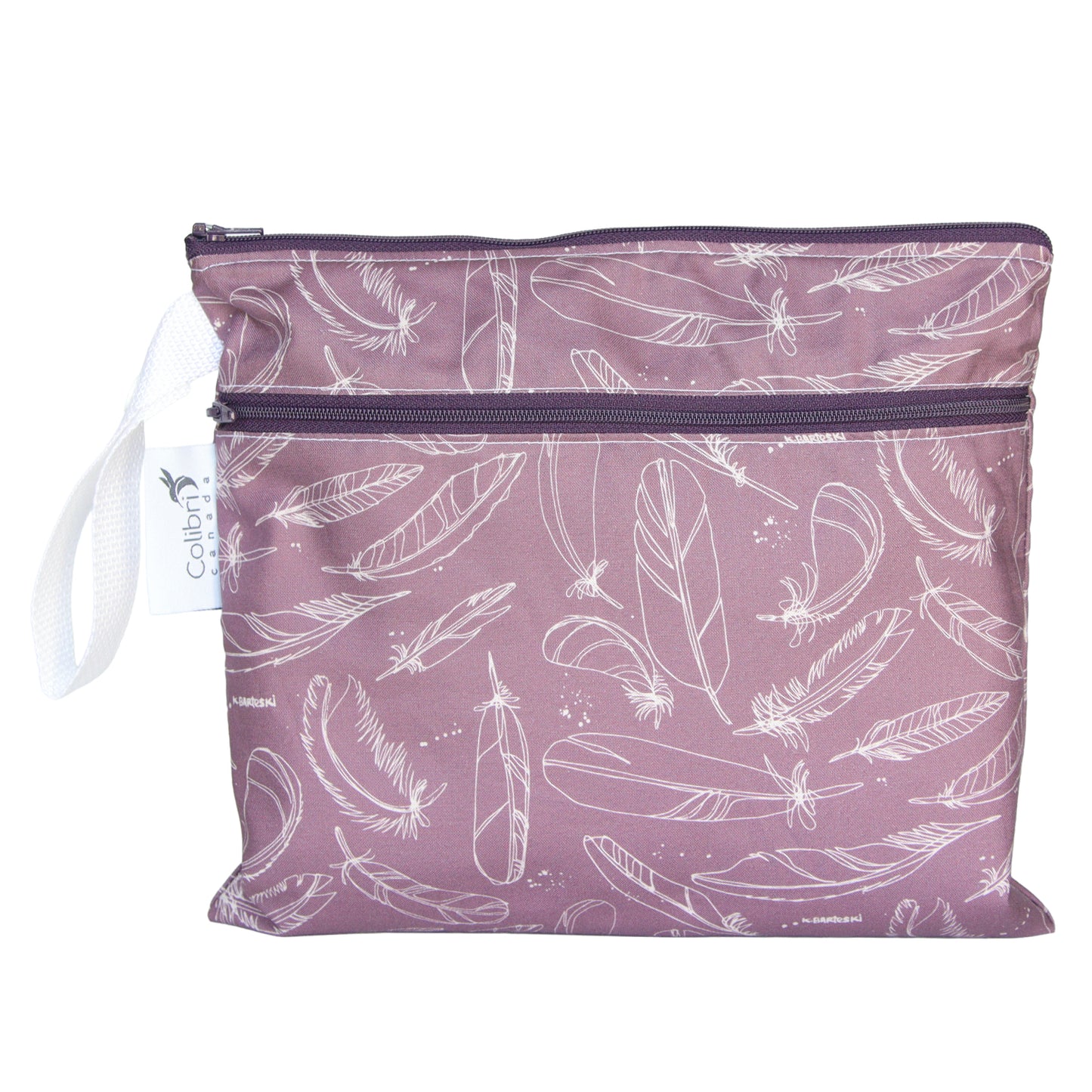 Feather Small Double Duty Wet Bag