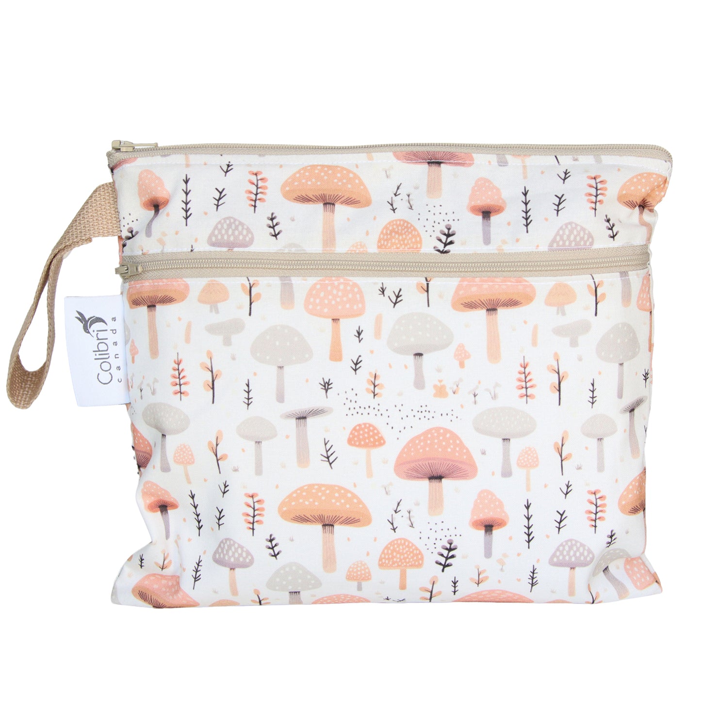Mushrooms Small Double Duty Wet Bag