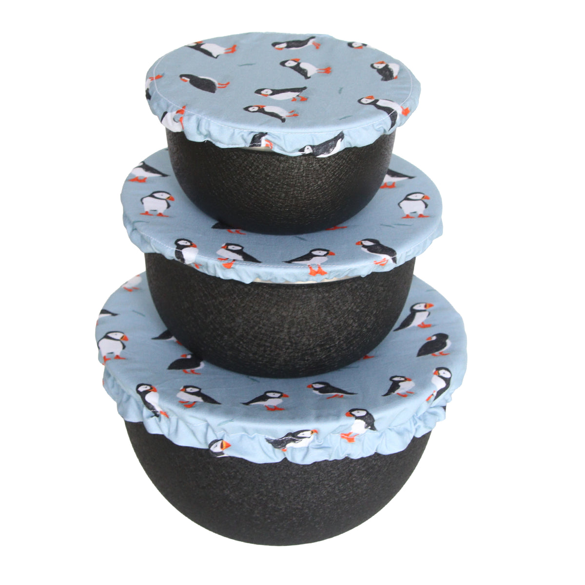 Bowl Cover Set - Puffins