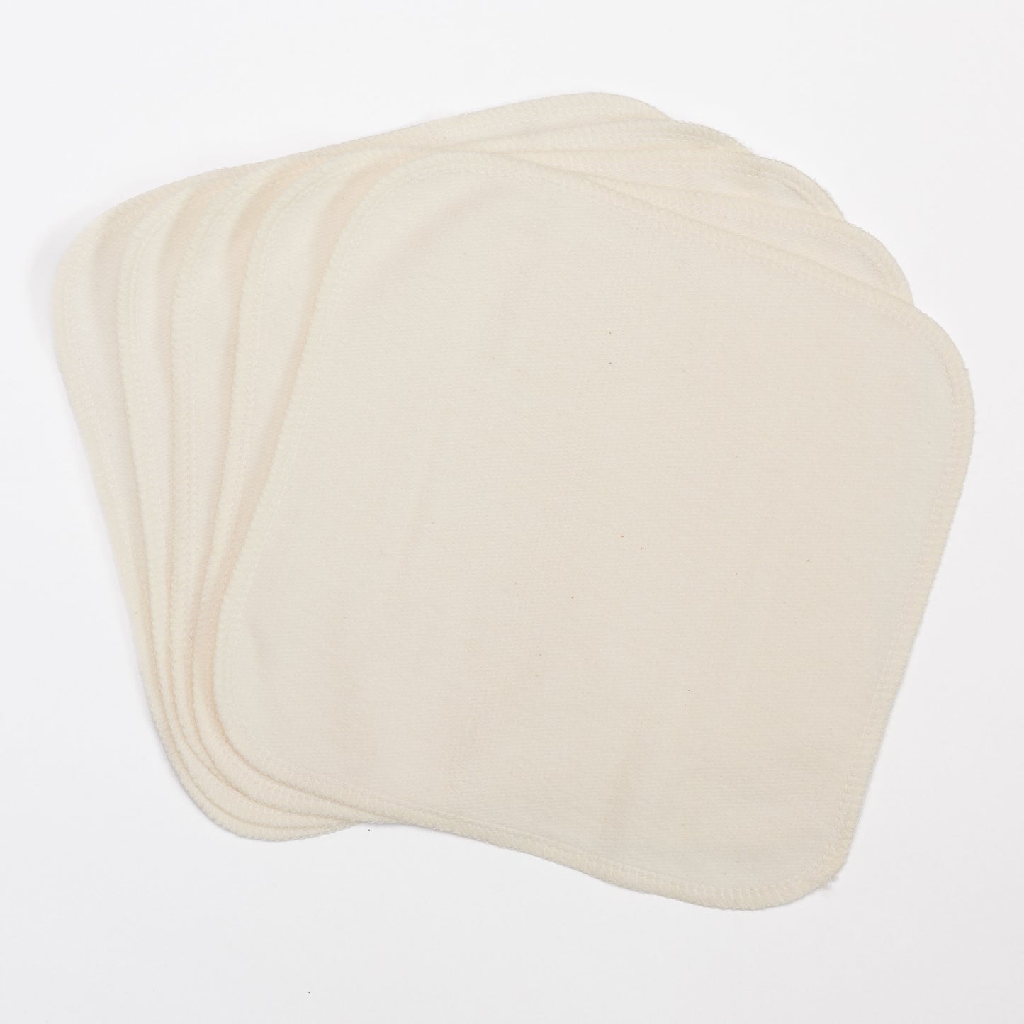NEW MATERIAL - Bamboo/Organic Cotton Fleece Washcloths - Pack of 5