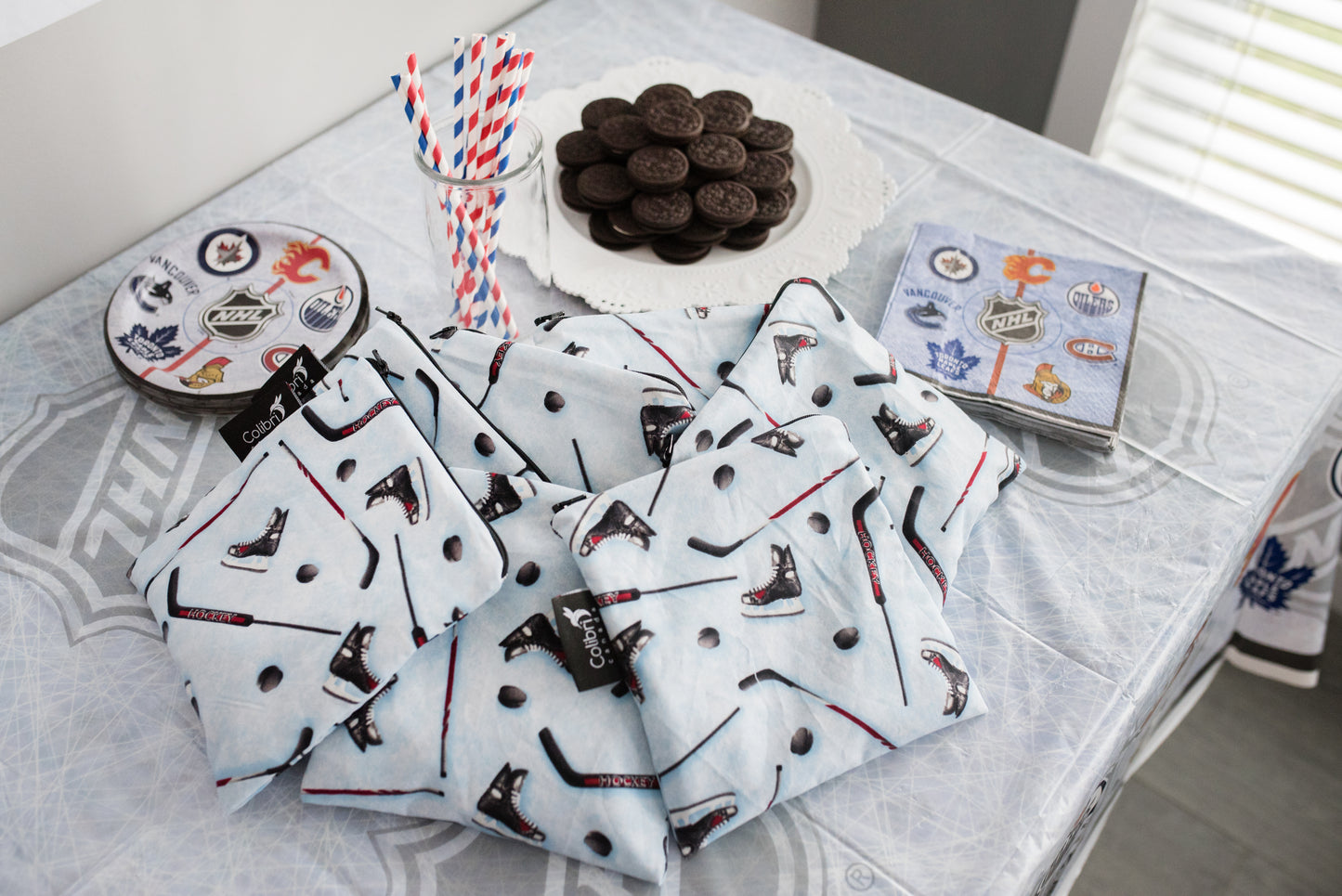 Hockey Reusable Snack Bag - Small