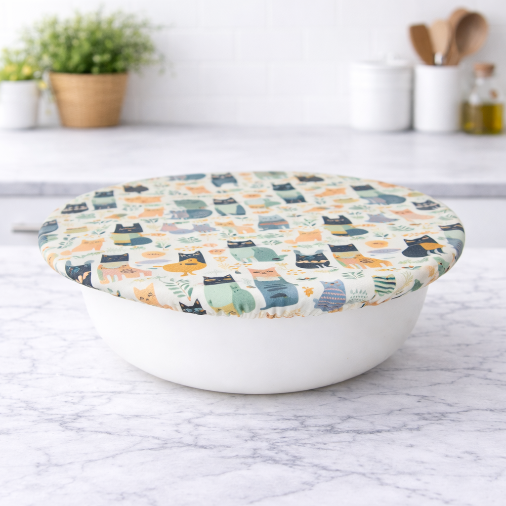 Extra Large Bowl Cover - Cats