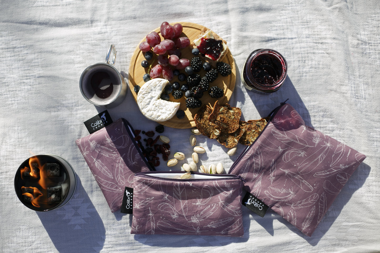 Feather Reusable Snack Bag - Medium