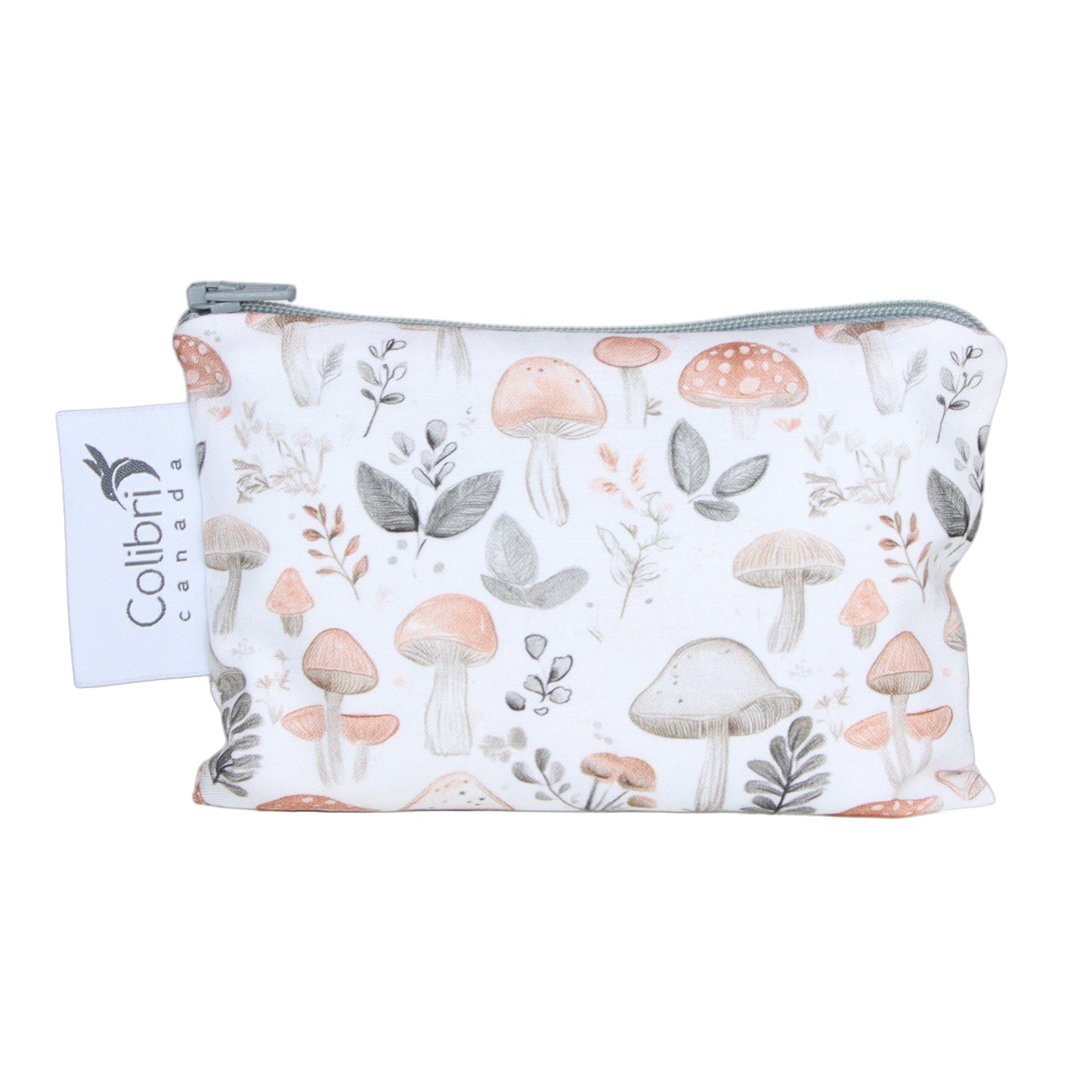Wild Mushrooms Reusable Snack Bag - Small