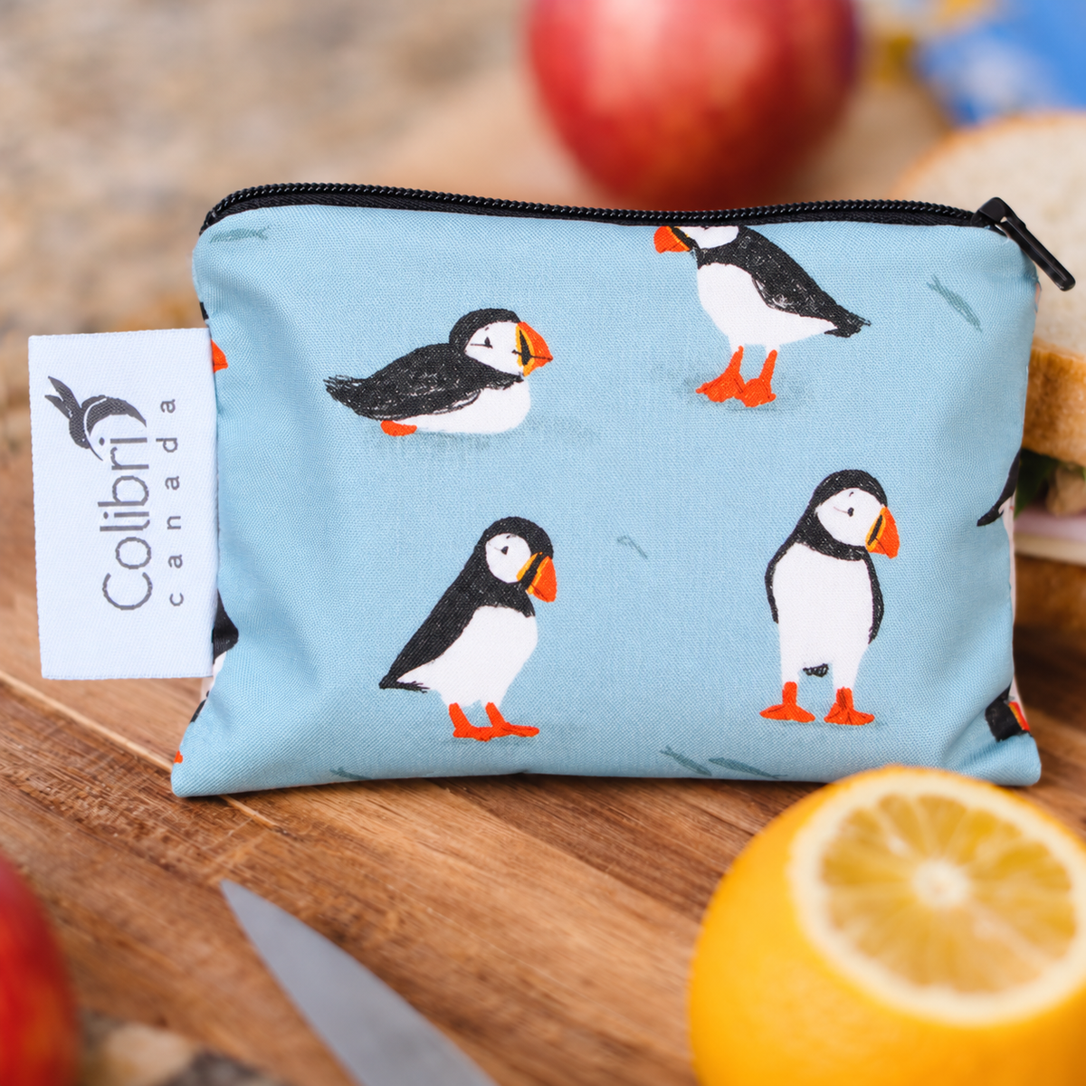 Puffins Reusable Snack Bag - Small