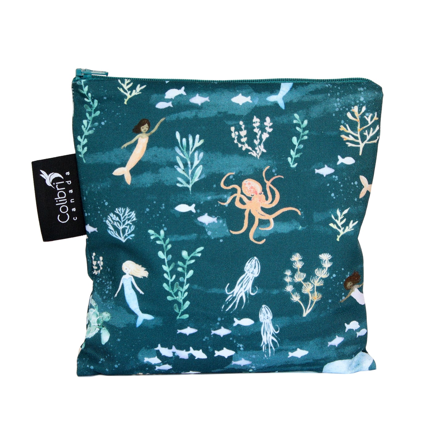 Mermaids Reusable Snack Bag - Large