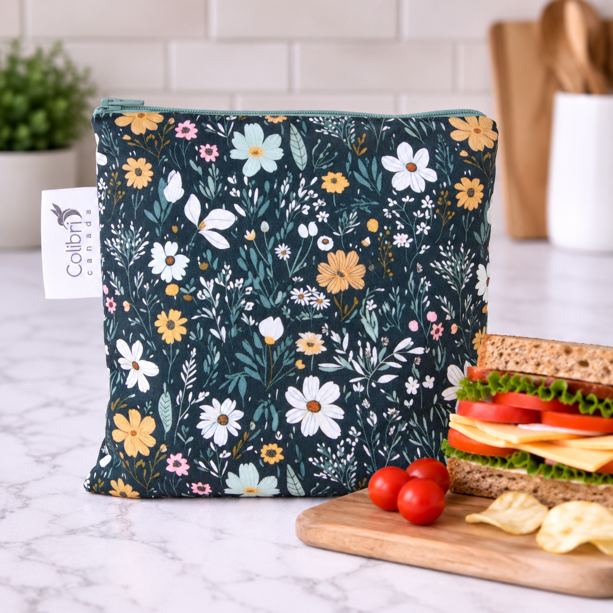 Daisy Reusable Snack Bag - Large