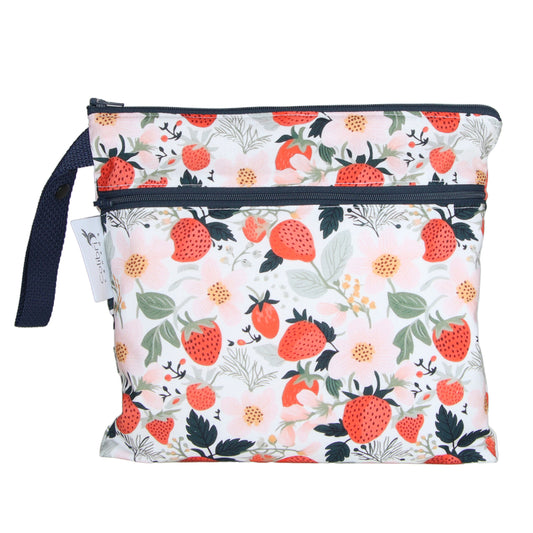 Strawberry Patch Small Double Duty Wet Bag