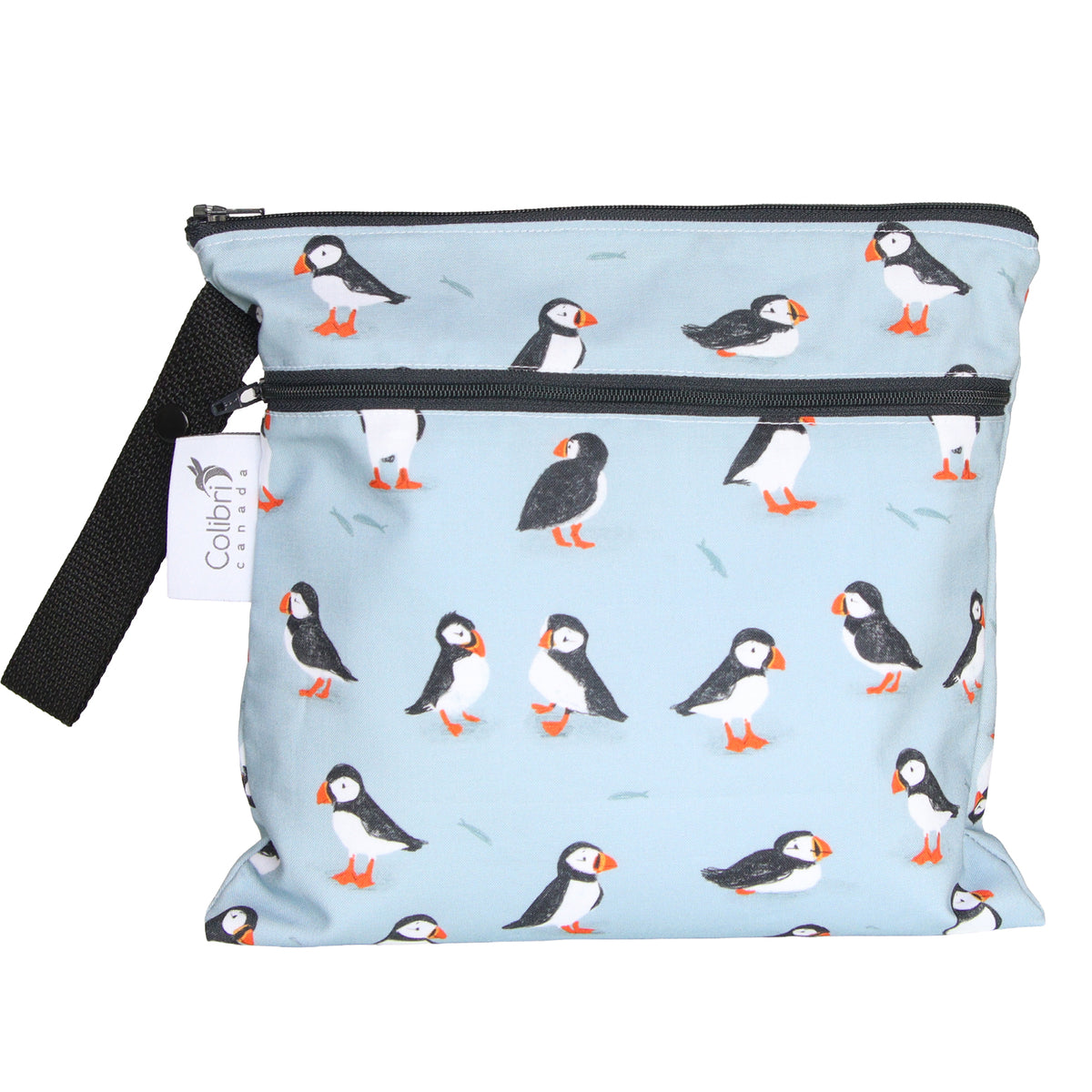 Puffins Small Double Duty Wet Bag