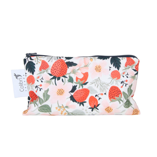Strawberry Patch Reusable Snack Bag - Medium