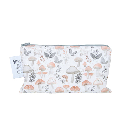 Wild Mushrooms Reusable Snack Bag - Medium