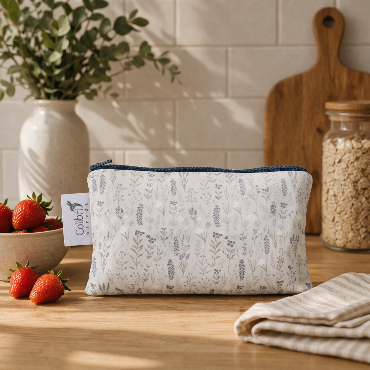 Corn Flower Reusable Snack Bag - Medium