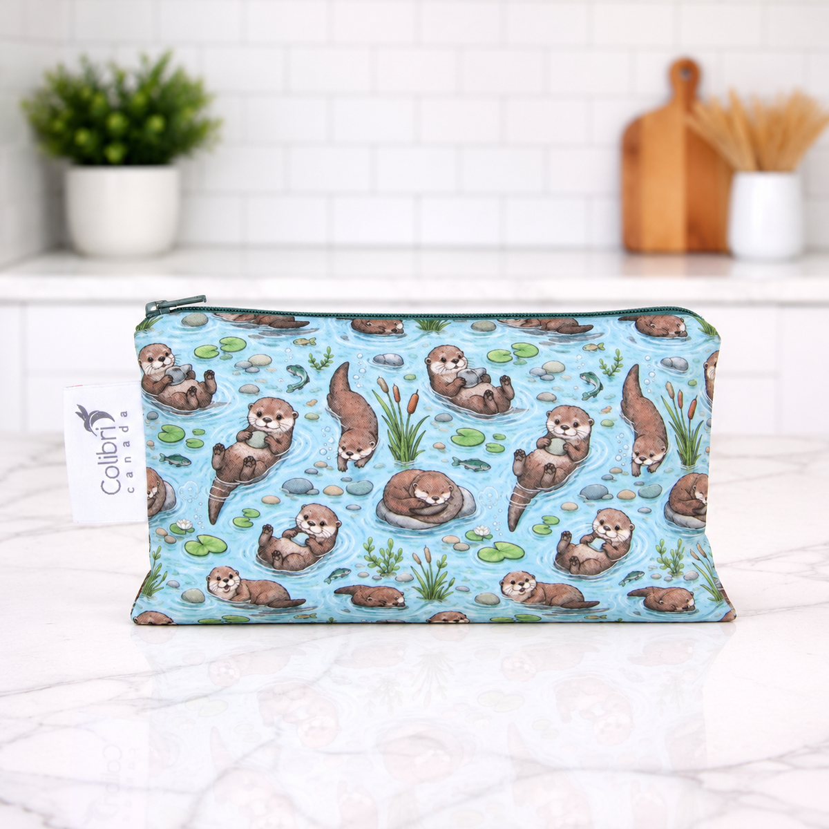 Otterly Adorable Reusable Snack Bag - Medium