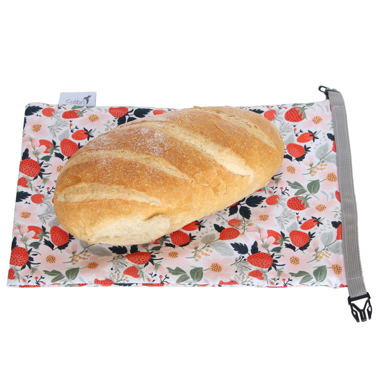 Reusable Bread Bag - Strawberry Patch