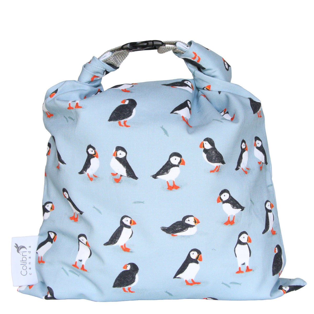Reusable Bread Bag - Puffins