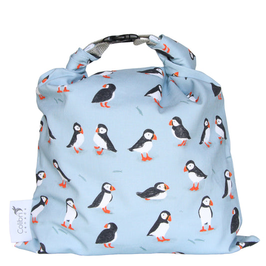 Reusable Bread Bag - Puffins