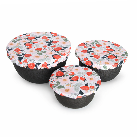 Bowl Cover Set - Strawberry Patch