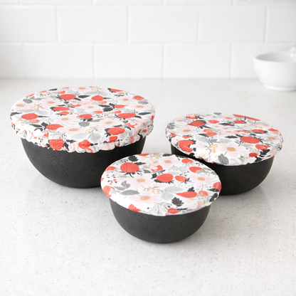Bowl Cover Set - Strawberry Patch