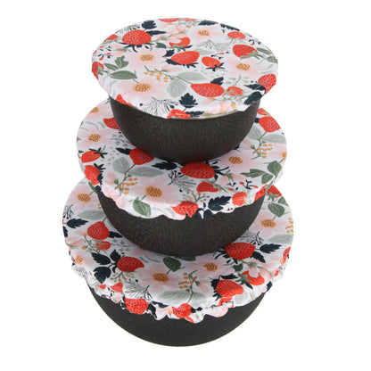 Bowl Cover Set - Strawberry Patch