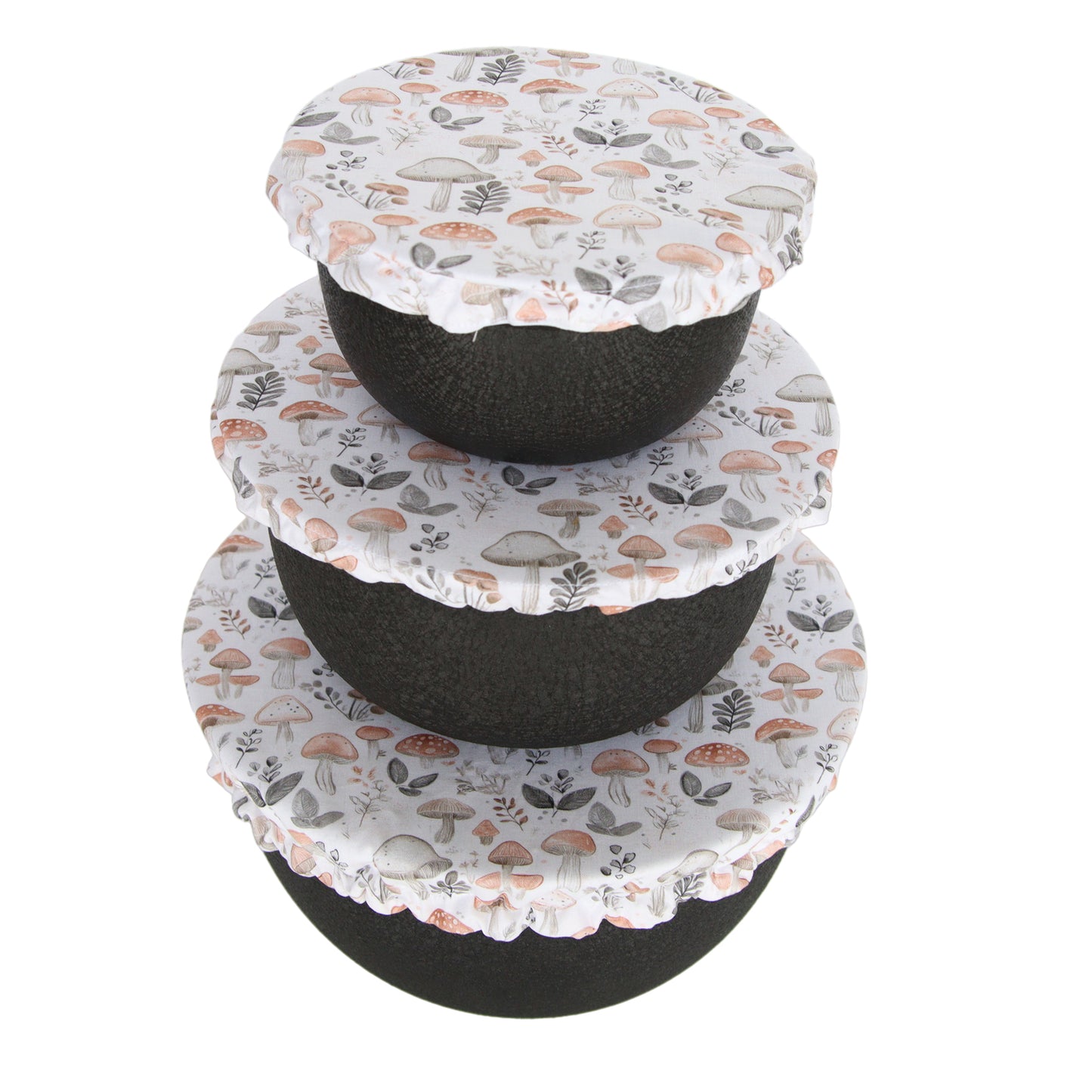Bowl Cover Set - Wild Mushrooms