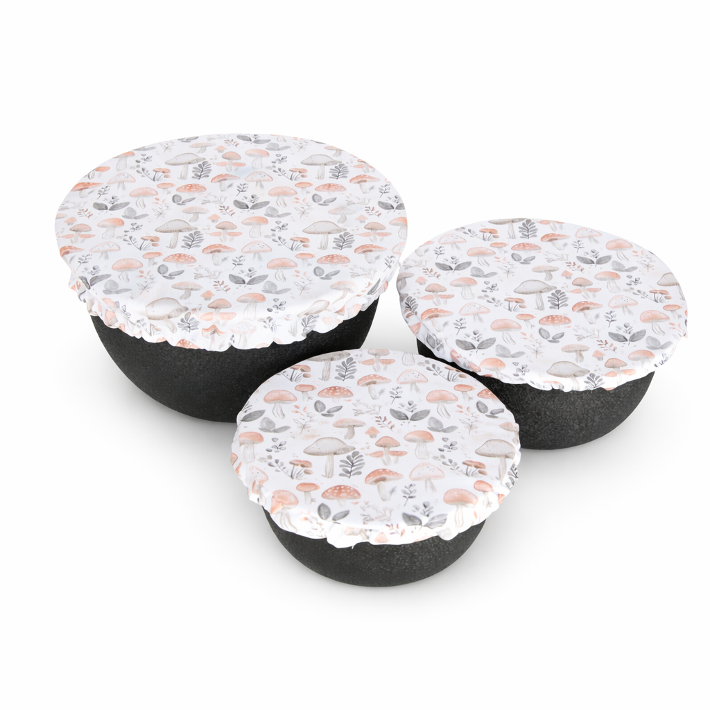 Bowl Cover Set - Wild Mushrooms