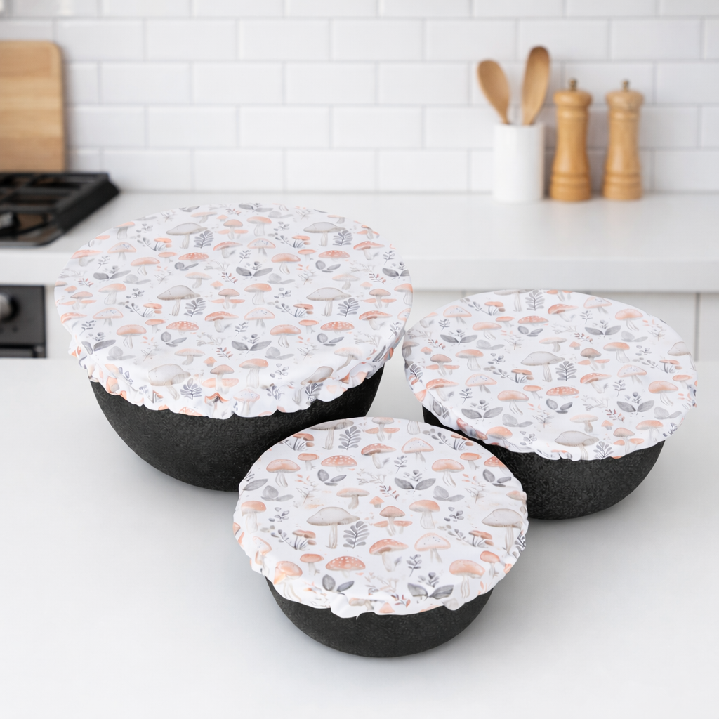 Bowl Cover Set - Wild Mushrooms