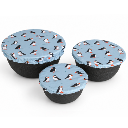 Bowl Cover Set - Puffins