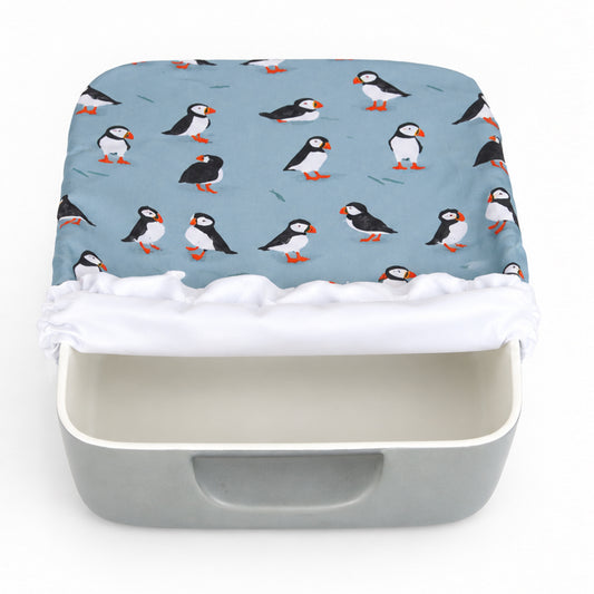 Casserole Cover - Puffins
