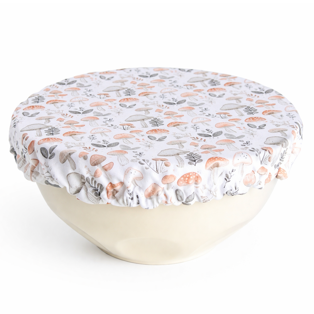Extra Large Bowl Cover - Wild Mushrooms