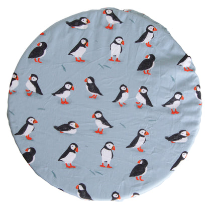 Extra Large Bowl Cover - Puffins