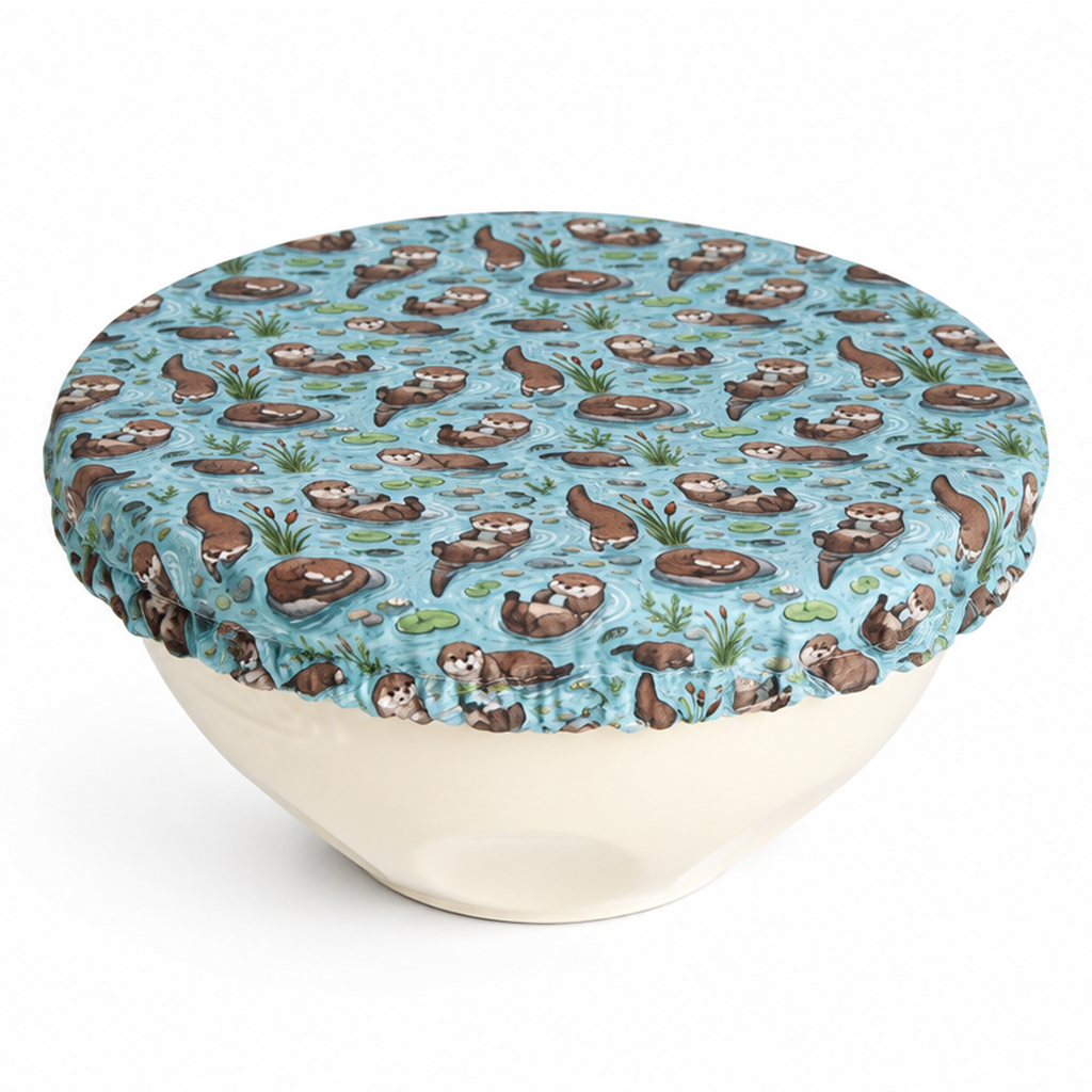 Extra Large Bowl Cover - Otterly Adorable