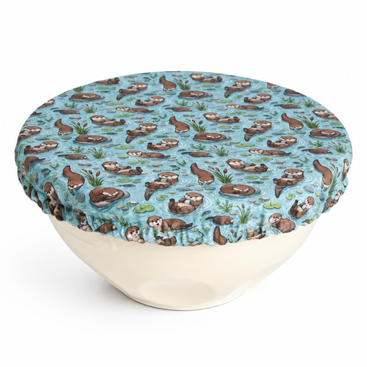 Extra Large Bowl Cover - Otterly Adorable