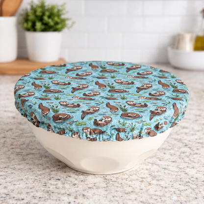 Extra Large Bowl Cover - Otterly Adorable