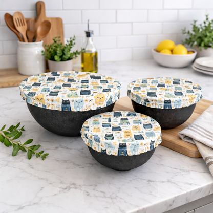 Bowl Cover Set - Cats