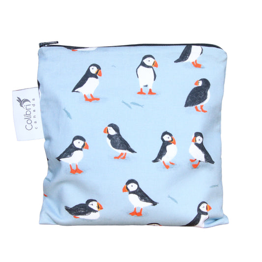 Puffins Reusable Snack Bag - Large