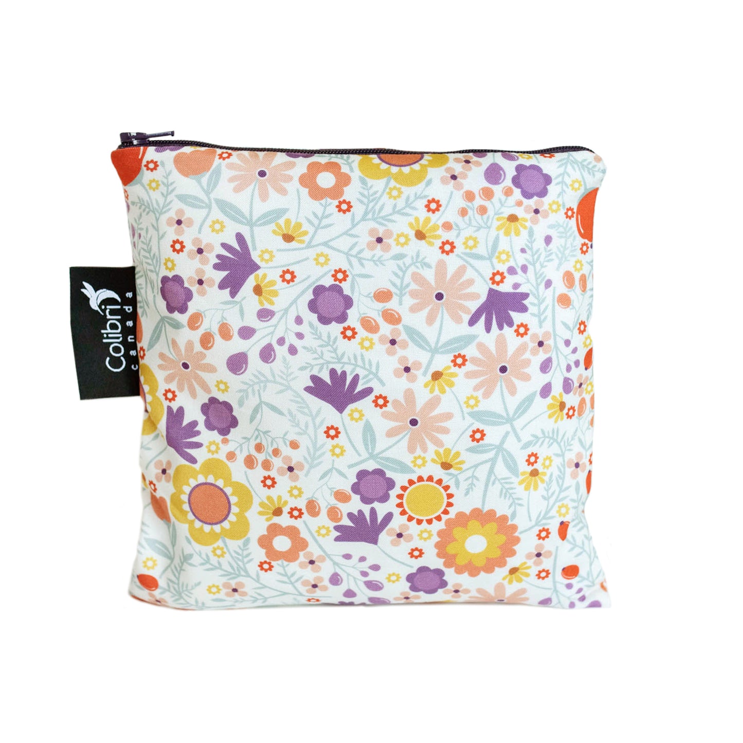Wild Flowers Reusable Snack Bag - Large