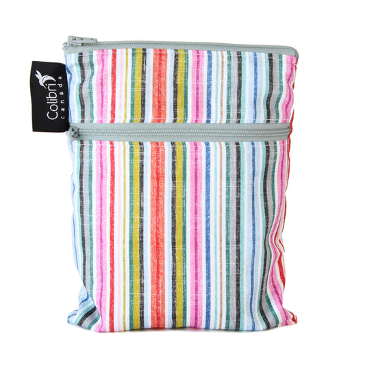 Summer Stripes Mini Double Duty Wet Bag